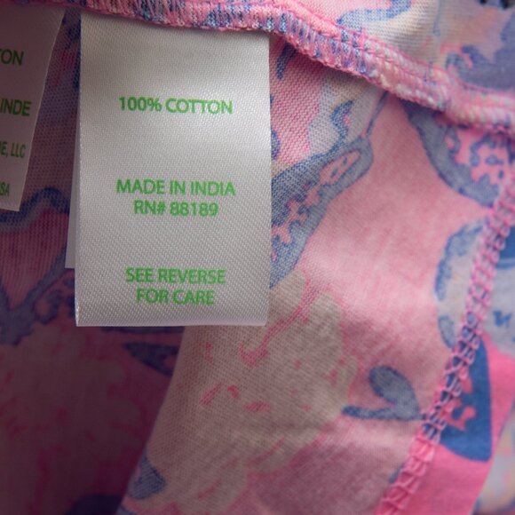 Lilly Pulitzer Dean Midi Dress Cotton Multi Totally Koalafied Pink Blue Large - Picture 5 of 7